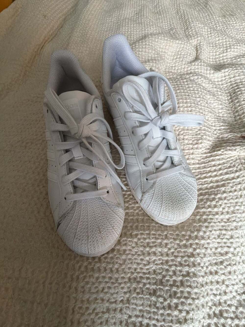 Adidas Superstar White Sneakers Size 6
